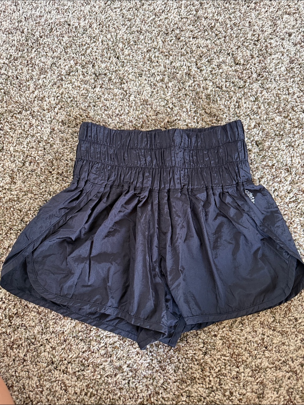 Free People Black Way Home Run Shorts
